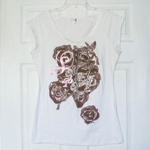 South Pole Women's Rose Graphic Tee Size: XL